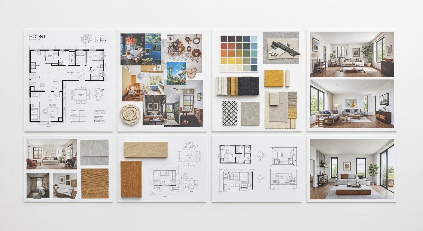 Interior design portfolio materials